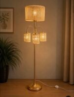 Lampë Dyshemeje Rattan Premium - Figura 2