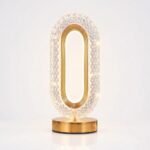 Lampë Tavoline Kristal LED Oval