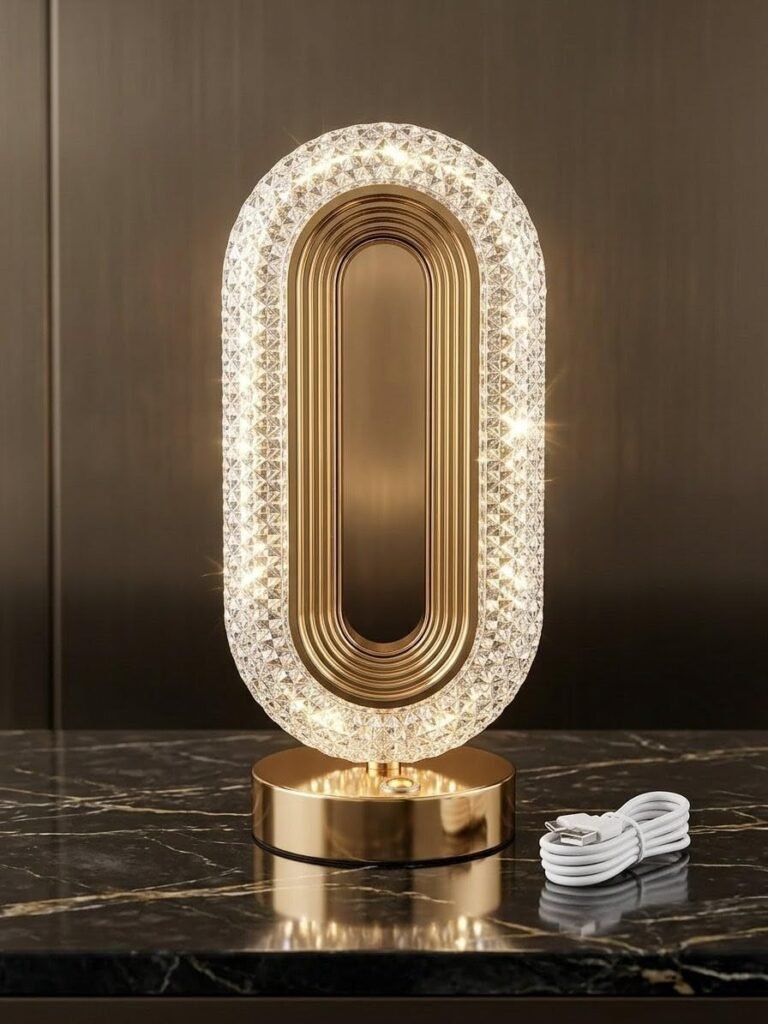Lampë Tavoline Kristal LED Oval thumbnail 2