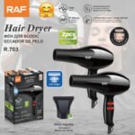 Set 2 tharëse flokësh RAF 700W - Figura 2