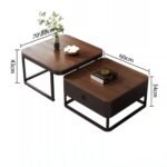 Set tavolinash moderne për sallon