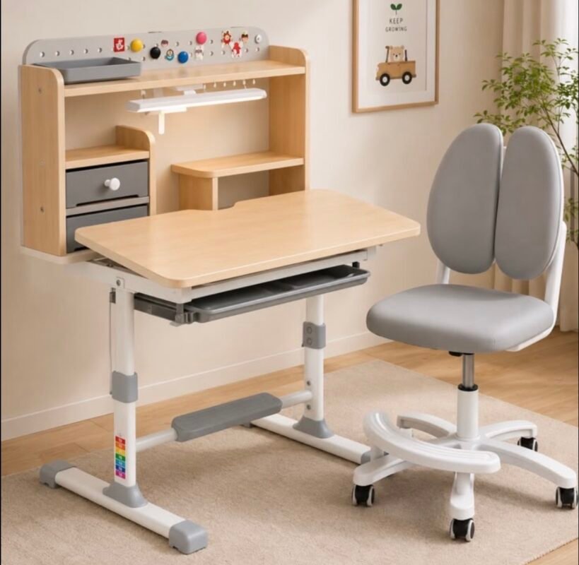 Tavolinë studimi me karrige ergonomike