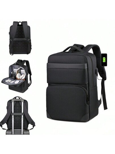 shein@v1@151 Çantë Shpine për Laptop me USB - Figura 1