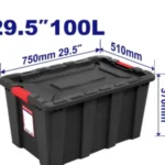 Kuti plastike për ruajtje 100L