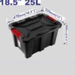 Kuti plastike për ruajtje 25L