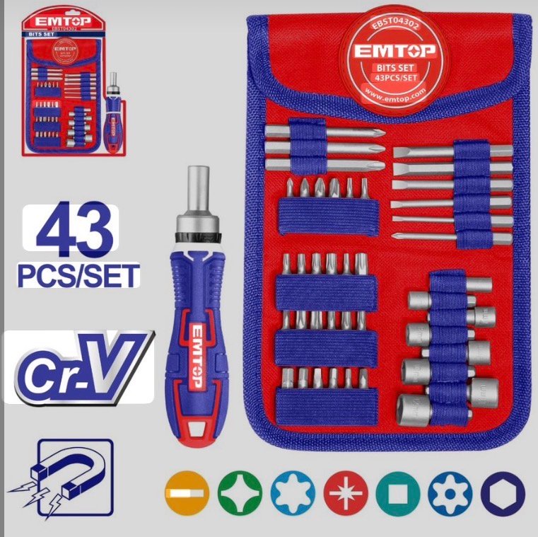 Screenshot Set kaçavidash dhe bitash 43 pjesë - Figura 1