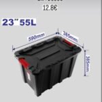 Kuti plastike për ruajtje 55L