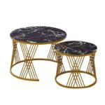 Set Tavolinash Rrethore – 2 Copë