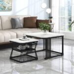 Set Tavolinash Katrorë – 2 Copë - Figura 2