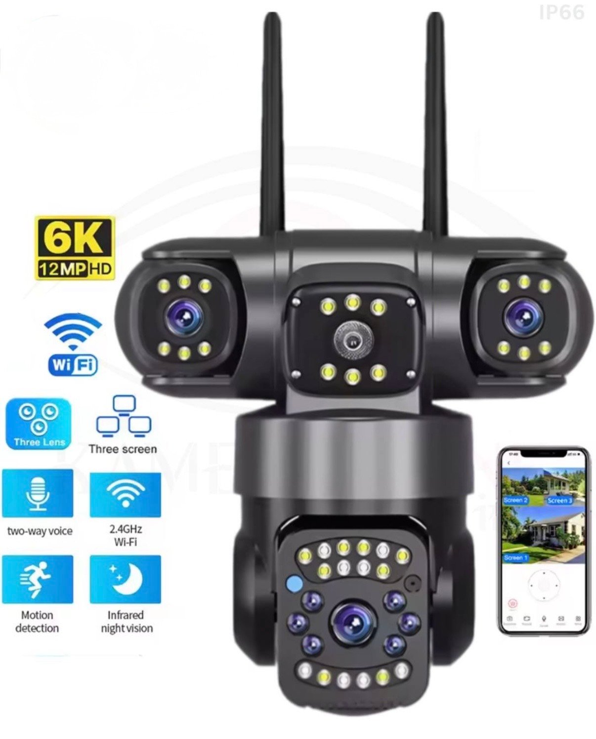 Screenshot Kamerë Sigurie WiFi me 3 Lente - Figura 1