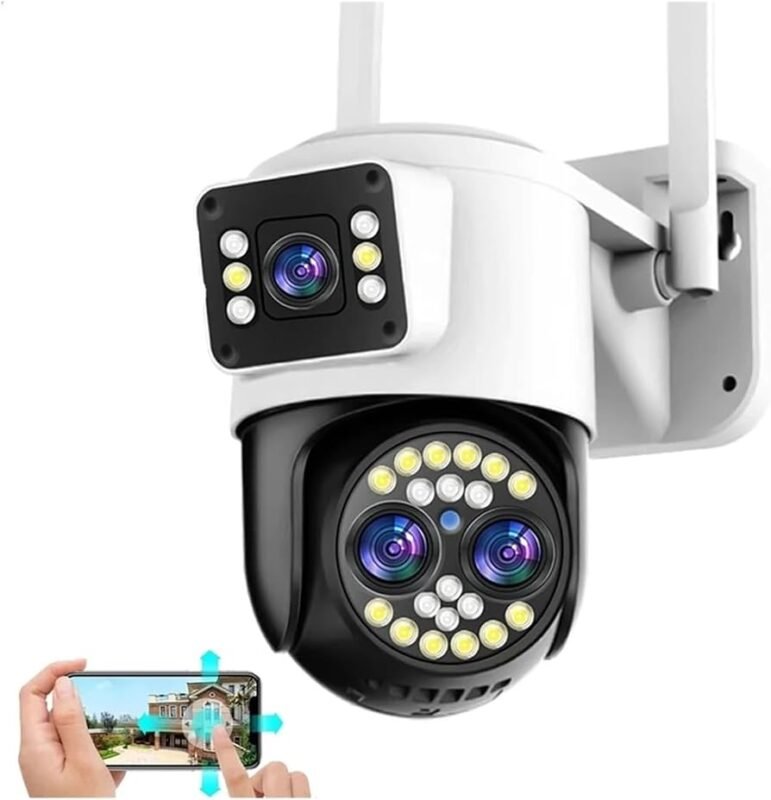 Kamerë Sigurie WiFi me 2 Lente PTZ