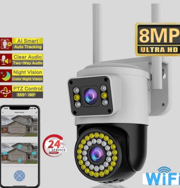 Screenshot Kamerë Sigurie 8MP Dual Lens WiFi - Figura 1