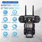 Kamerë Sigurie 12MP me 3 Lente WiFi