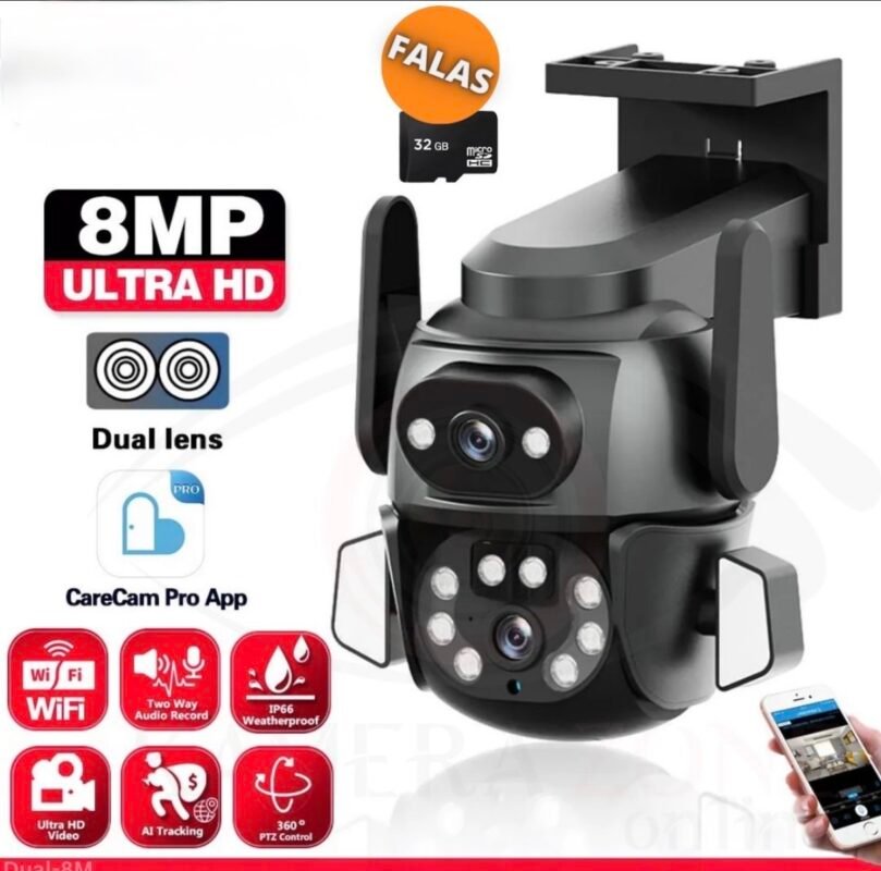 Kamerë Sigurie 8MP Dual Lens WiFi