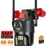 Kamerë Sigurie WiFi 8MP me Dy Lente