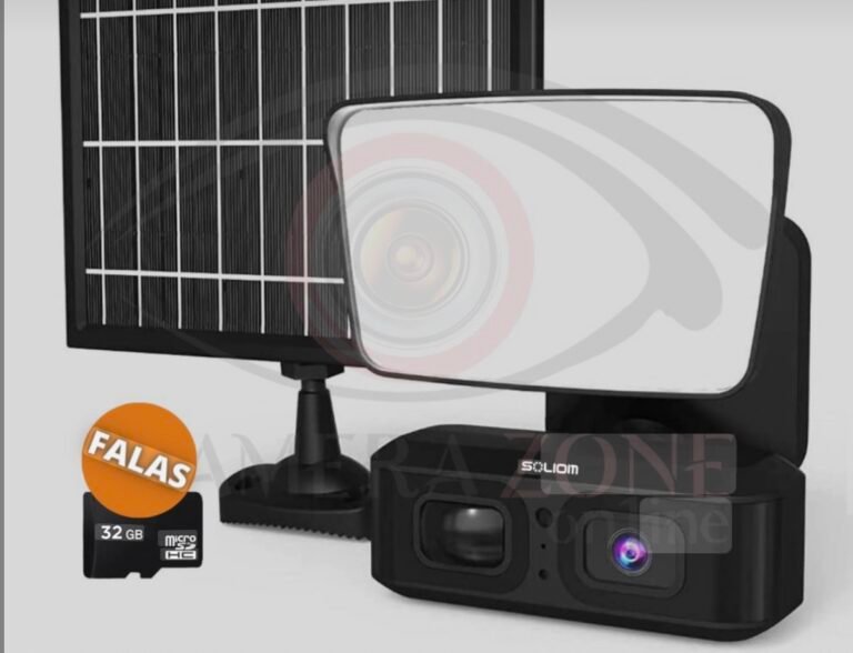 Kamerë sigurie me panel solar dhe ndriçim thumbnail 2