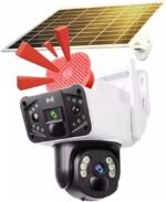 Kamerë sigurie me panel solar dhe dy lente